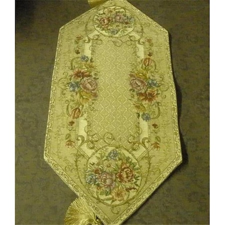 Tapestry Trading PL1354 13 X 54 In. Begium Table Runner Plazza